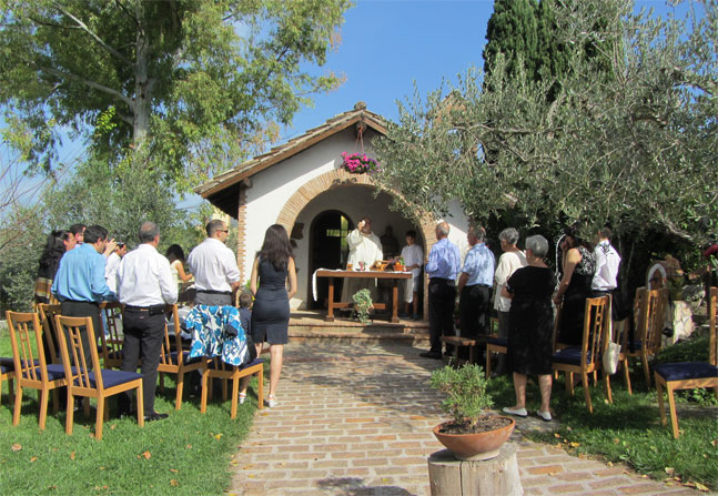 Cappella durante anniversario